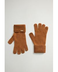 Woolrich - Damen Handschuhe Aus Reinem Kaschmir Braun Größe - Lyst