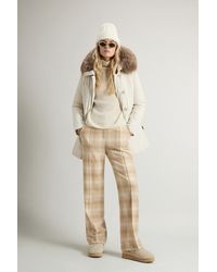 Woolrich - Damen Arctic Parka Aus Urban Touch Mit Abnehmbarem Pelz Weiß Größe - Lyst