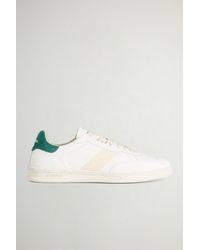 Woolrich - Herren Doubleu Tennis Sneakers Aus Kalbsleder Mit Details Aus Veloursleder Weiß Größe - Lyst