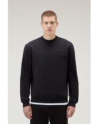 Woolrich - Crewneck Sweatshirt In Pure Cotton Grey - Lyst