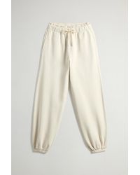 Woolrich - Joggingbroek Van Sweatstof Van Zuiver Katoen Wit Grootte - Lyst