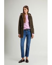 Woolrich - Abrigo De Light Stretch Con Capucha Extraíble Para Mujer Talla - Lyst