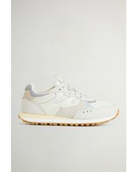 Woolrich - Damen Gravel Sneakers Aus Nylon Mit Einsätzen Aus Leder Und Wildleder Weiß Größe - Lyst