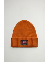 Woolrich - Gorro De Pura Lana Virgen Merina Acanalada Para Hombre Talla - Lyst