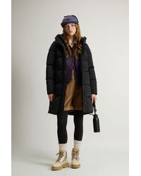 Woolrich - Donna Piumino Kelly Lungo Nero Taglia - Lyst