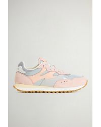 Woolrich - Damen Gravel Sneakers Aus Nylon Mit Einsätzen Aus Leder Und Wildleder Rosa Größe - Lyst