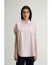 Woolrich - Blouse En Popeline De Pur Coton Pour Femme Couleur Taille - Lyst