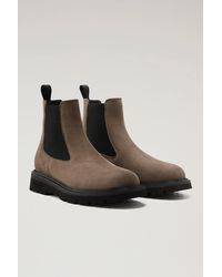Woolrich - New City Chelsea Boots In Suede - Lyst