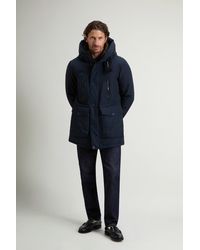Woolrich - Arctic Parka Evolution Van Ramar Cloth Blauw Grootte - Lyst