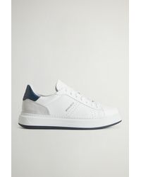 Woolrich - Herren Arrow Sneakers Aus Leder Mit Einsatz Aus Wildleder Weiß Größe - Lyst