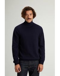 Woolrich - Jersey De Cuello Alto De Pura Lana Virgen Para Hombre Talla - Lyst