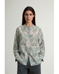 Woolrich - Overhemd Van Lyocellmix Groen Grootte - Lyst