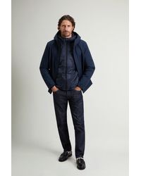 Woolrich - Crestmont 3-In-1 Jas Blauw Grootte - Lyst