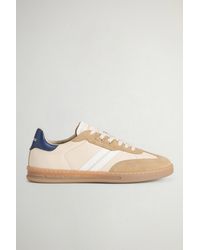 Woolrich - Herren Doubleu Tennis Sneakers Aus Leder Mit Details Aus Veloursleder Größe - Lyst