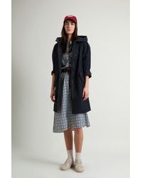 Woolrich - Damen Prescott Parka Aus Zweilagigem Ramar Cloth Blau Größe - Lyst