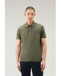Woolrich - Garment-dyed Mackinack Polo In Stretch Cotton Piquet - Lyst