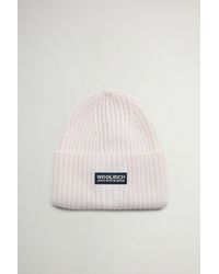 Woolrich - Gorro De Pura Lana Virgen Merina Acanalada Para Mujer Talla - Lyst