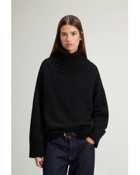 Woolrich - Jersey De Cuello Alto De Mezcla De Lana Y Cachemira Para Mujer Talla - Lyst