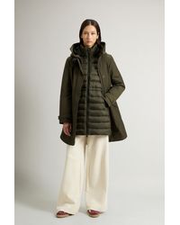 Woolrich - 3-In-1-Parka Van Ramar Cloth Groen Grootte - Lyst