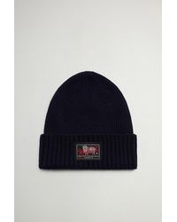 Woolrich - Gorro De Pura Lana Virgen Merina Acanalada Para Hombre Talla - Lyst