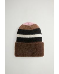 Woolrich - Donna Berretto A Righe - Lyst