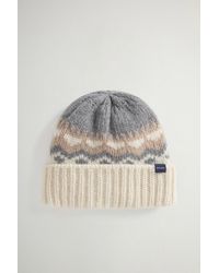 Woolrich - Uomo Berretto Con Motivo Fair Isle - Lyst