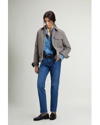 Woolrich - Chaqueta Camisera Alaskan A Cuadros De Mezcla De Lana Acolchada Para Mujer Talla - Lyst
