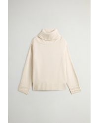 Woolrich - Coltrui Van Wol- En Kasjmiermix Wit Grootte - Lyst