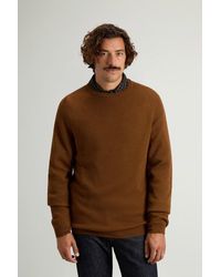Woolrich - Jersey De Cuello Redondo De Pura Lana Virgen Merina Para Hombre Talla - Lyst