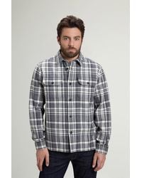 Woolrich - Overhemd Van Zuiver Katoenen Flanel Met Geruit Patroon Grootte - Lyst