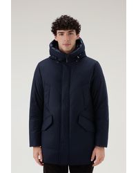 Woolrich - Parka In Italian Wool And Silk Blend Crafted With A Loro Piana Fabric - Lyst