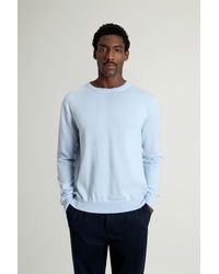 Woolrich - Pull À Col Rond En Pur Coton Pour Homme Couleur Taille - Lyst
