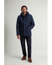 Woolrich - Cloud Arctic Parka Met Capuchon Blauw Grootte - Lyst