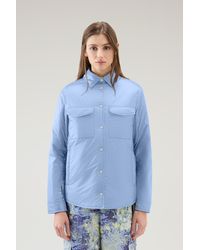 Woolrich - Padded Overshirt In Recycled Pertex Quantum - Lyst