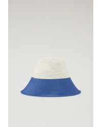 Woolrich - Rain Bucket Hat In A Cotton Nylon Blend Beige - Lyst