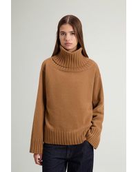 Woolrich - Jersey De Cuello Alto De Mezcla De Lana Y Cachemira Para Mujer Talla - Lyst