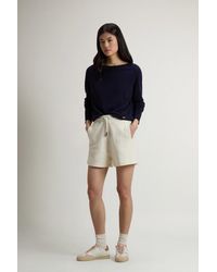 Woolrich - Pantalones Cortos De Mezcla De Algodón Interlock Para Mujer Talla - Lyst