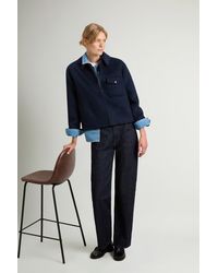 Woolrich - Chaqueta De Mezcla De Lana Doble Para Mujer Talla - Lyst