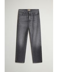 Woolrich - Broek Van Puur Katoenen Denim Grootte - Lyst