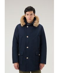 Woolrich - Arctic Parka In Ramar Cloth With Detachable Fur Trim - Lyst
