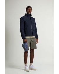 Woolrich - Gevuld Sailing-Bomberjack Van Tweelaagse Stof Blauw Grootte - Lyst