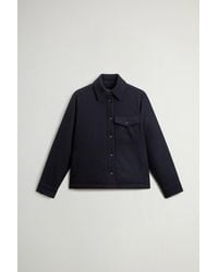 Woolrich - Chaqueta Camisera Alaskan De Mezcla De Lana Italiana Reciclada Para Mujer Talla - Lyst