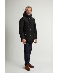 Woolrich - Arctic Parka Van Ramar Cloth Zwart Grootte - Lyst