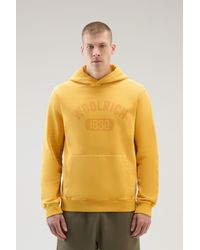 Woolrich - Garment-dyed 1830 Hoodie In Pure Cotton - Lyst