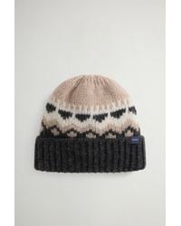 Woolrich - Gorro Con Motivo Fair Isle De Lana Y Alpaca Para Hombre Talla - Lyst