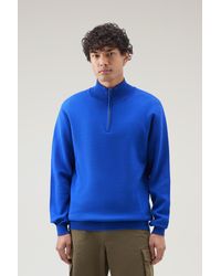 Woolrich - Turtleneck Sweater With Half-zip - Lyst