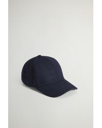 Woolrich - Herren Baseballkappe Aus Recycelter Italienischer Wollmischung Blau Größe - Lyst