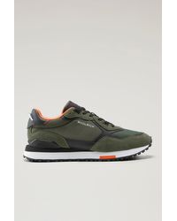 Woolrich - Retro Sneakers In Suede With Nylon Details - Lyst