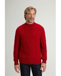 Woolrich - Jersey De Cuello Redondo De Mezcla De Alpaca Y Lana Para Hombre Talla - Lyst