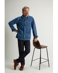 Woolrich - Overhemdjack Van Denim Van Zuiver Katoen Blauw Grootte - Lyst